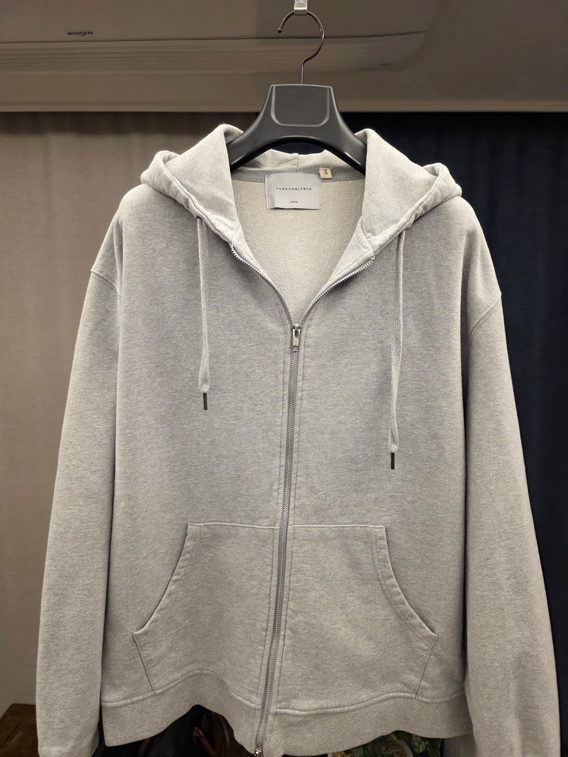 퍼스널팩 / 프리미엄 솔리드 후드집업 오버핏 / L 상품이미지1