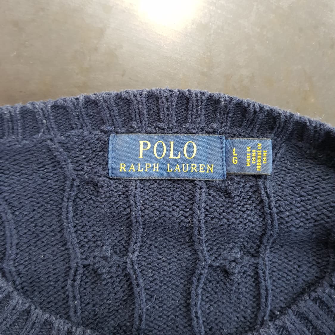폴로 랄프로렌 클래식 케이블  니트 L사이즈 상품이미지3