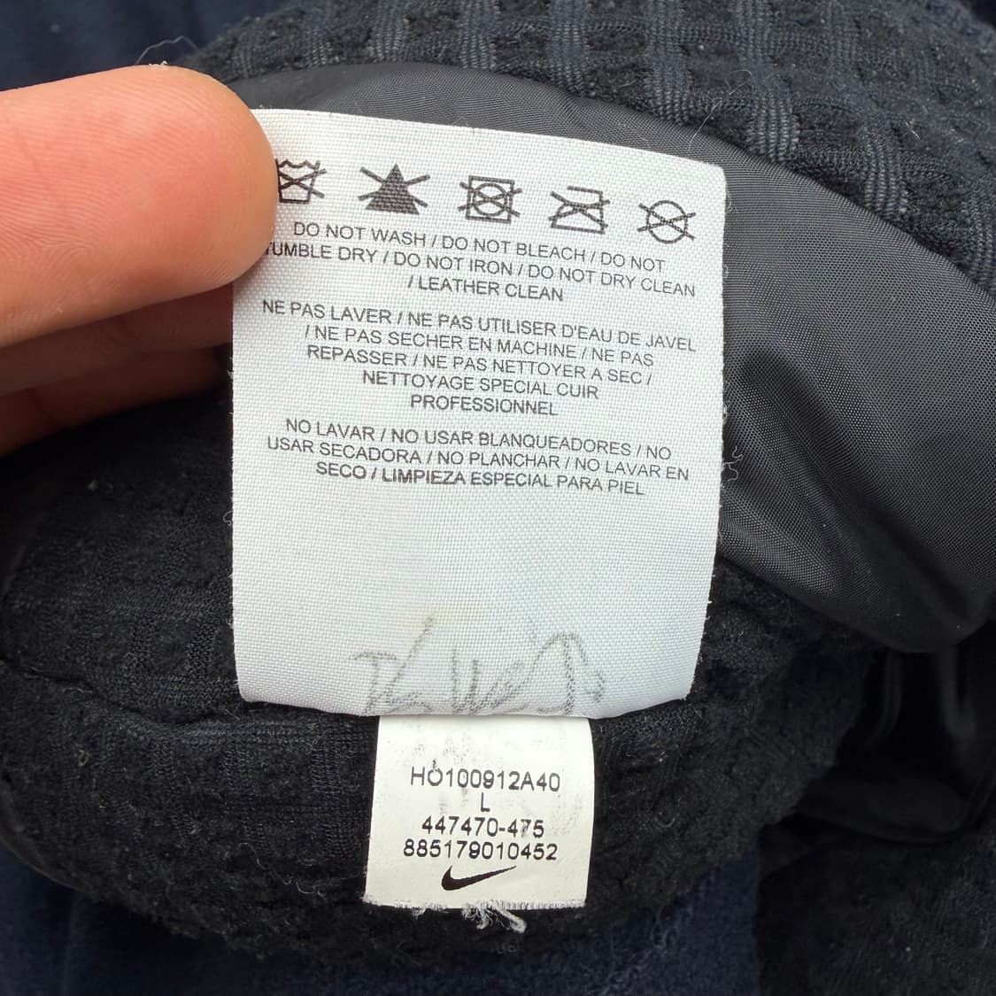 나이키 NSW 디스트로이어 레더 울 바시티 자켓 L 상품이미지9