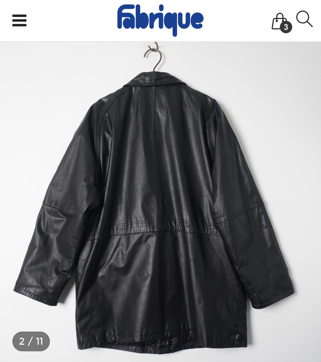 빈티지 카코트 레더자켓 (Cowhide, Black) 상품이미지2