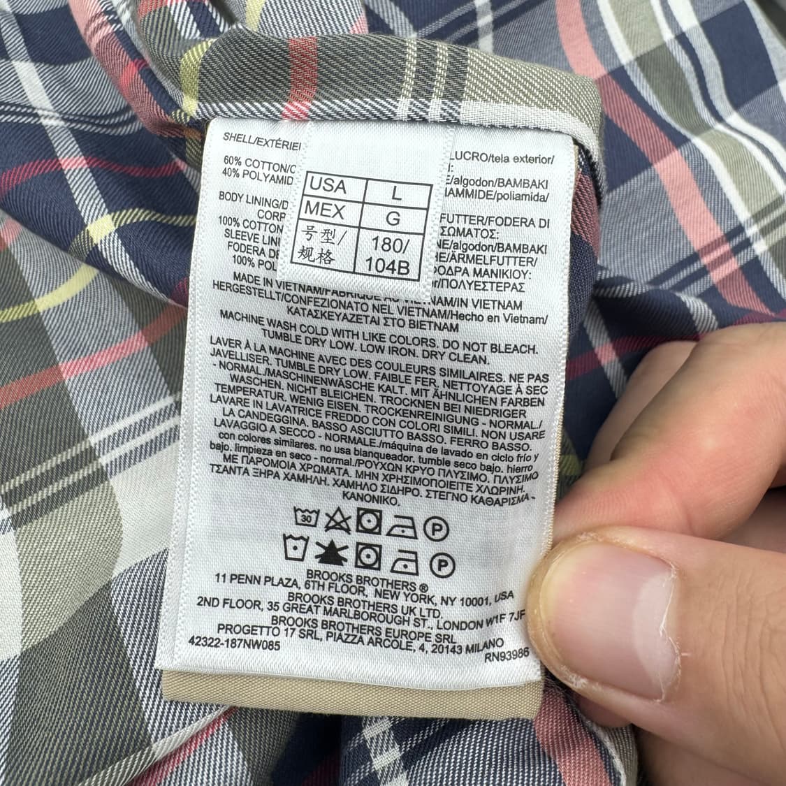 브룩스브라더스 바라쿠타 헤링턴 자켓  상품이미지7