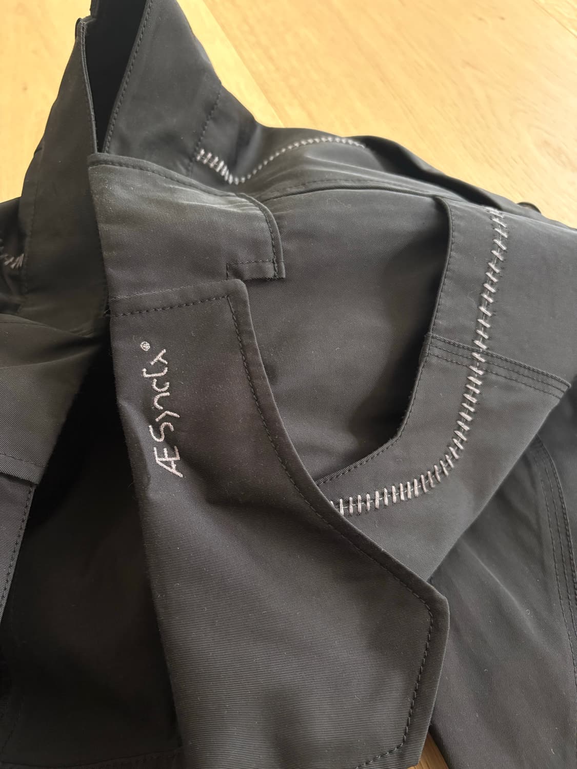 Aesynctx C 와이드 팬츠 블랙 상품이미지6