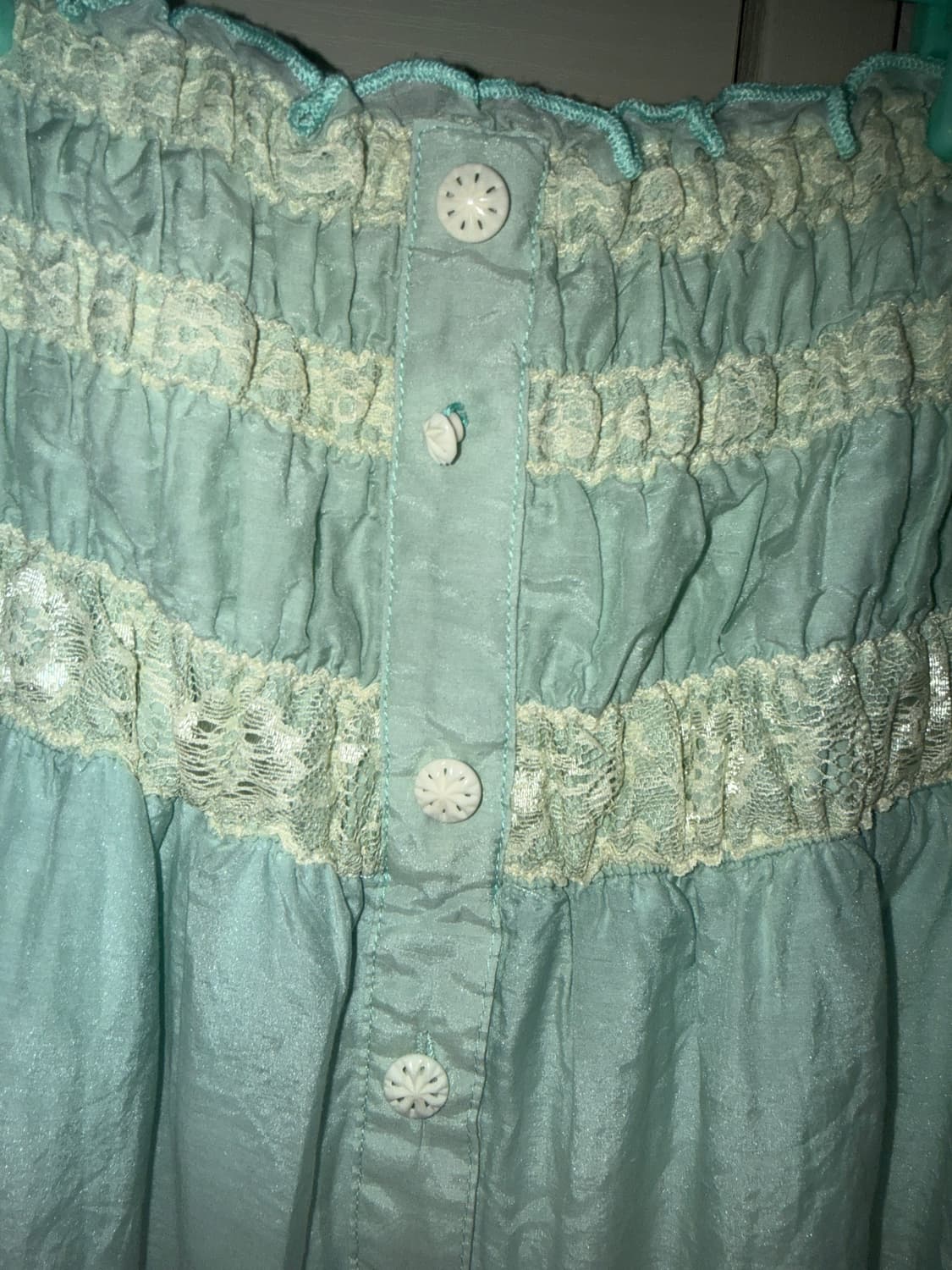 y2k 레이스 로맨틱 탑 상품이미지3