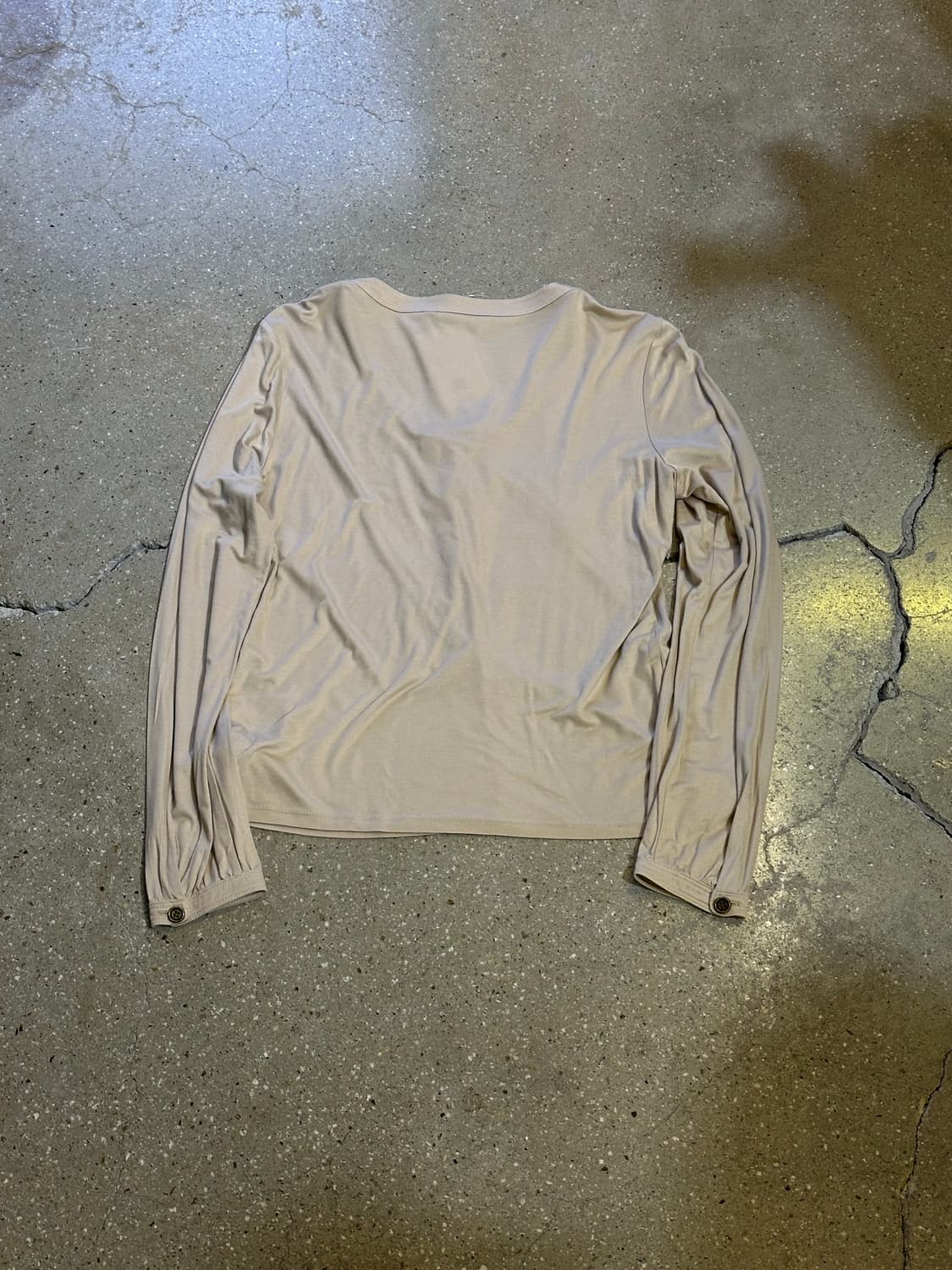 BURBERRY 버버리 베이지 셔링 롱슬리브 상품이미지6