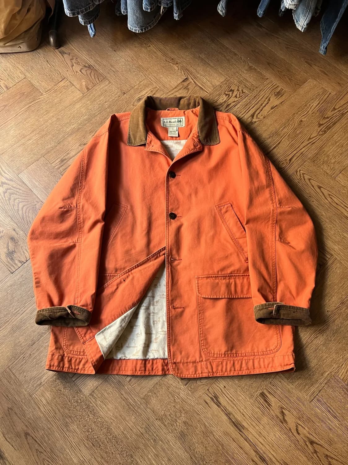 [XL]엘엘빈 USA 파스텔톤 패턴 라이닝 코튼 헌팅 자켓 상품이미지1