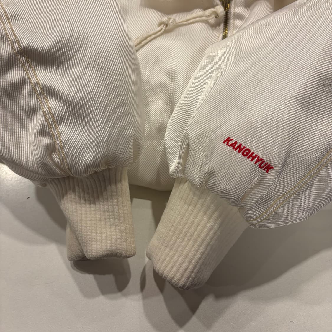 [XL] 탑텐 x 강혁 화이트 봄버 자켓 D176 상품이미지6