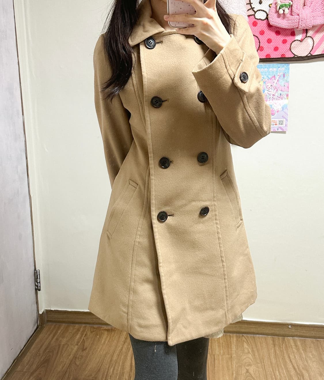 빈티지 라떼 코트 히메갸루 로걀 공겜여주 헤이세이 코이세이오깔 코리락쿠마 상품이미지1