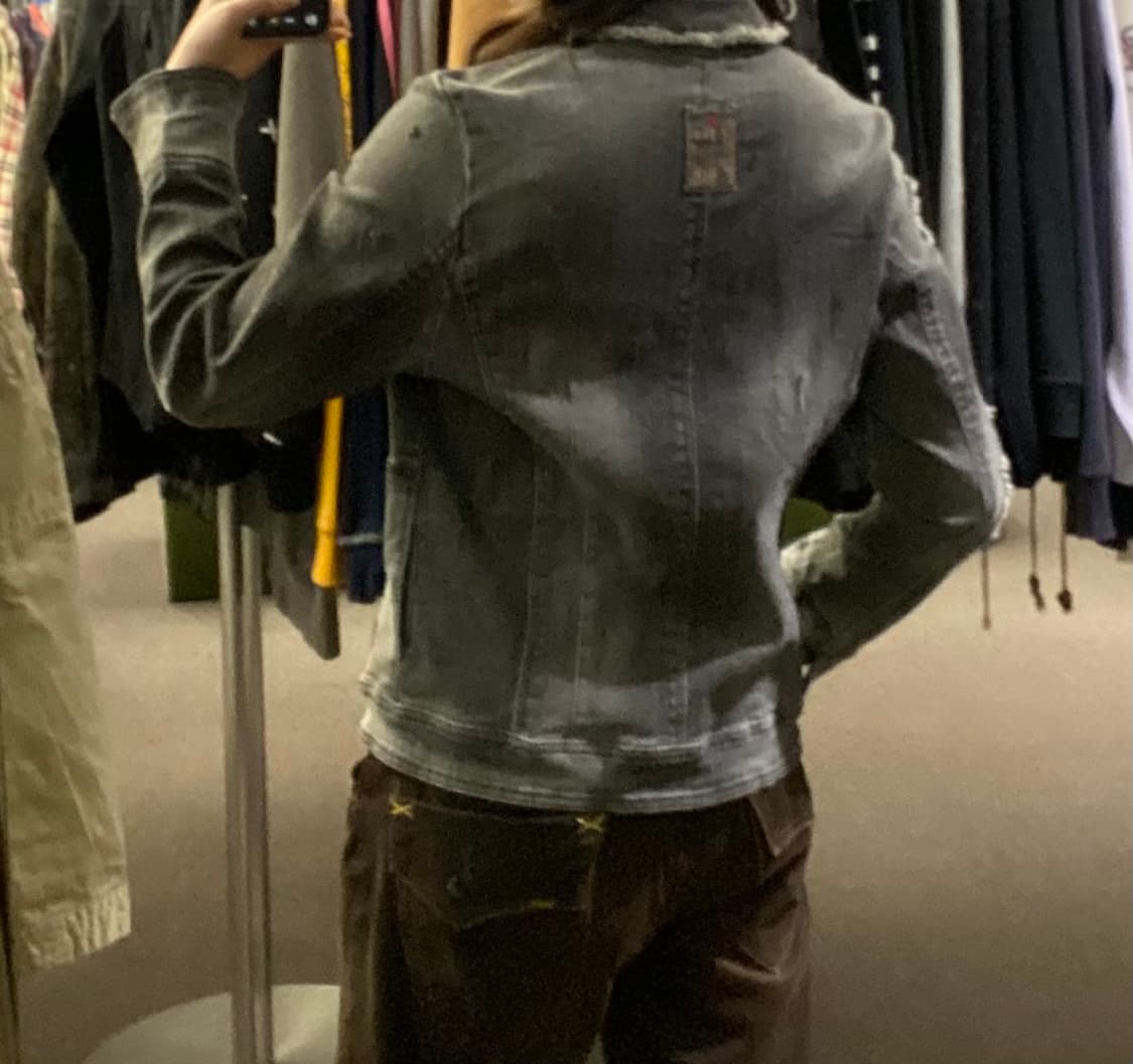 42)Japanese vintage 패치워크 디테일 데님자켓 상품이미지4