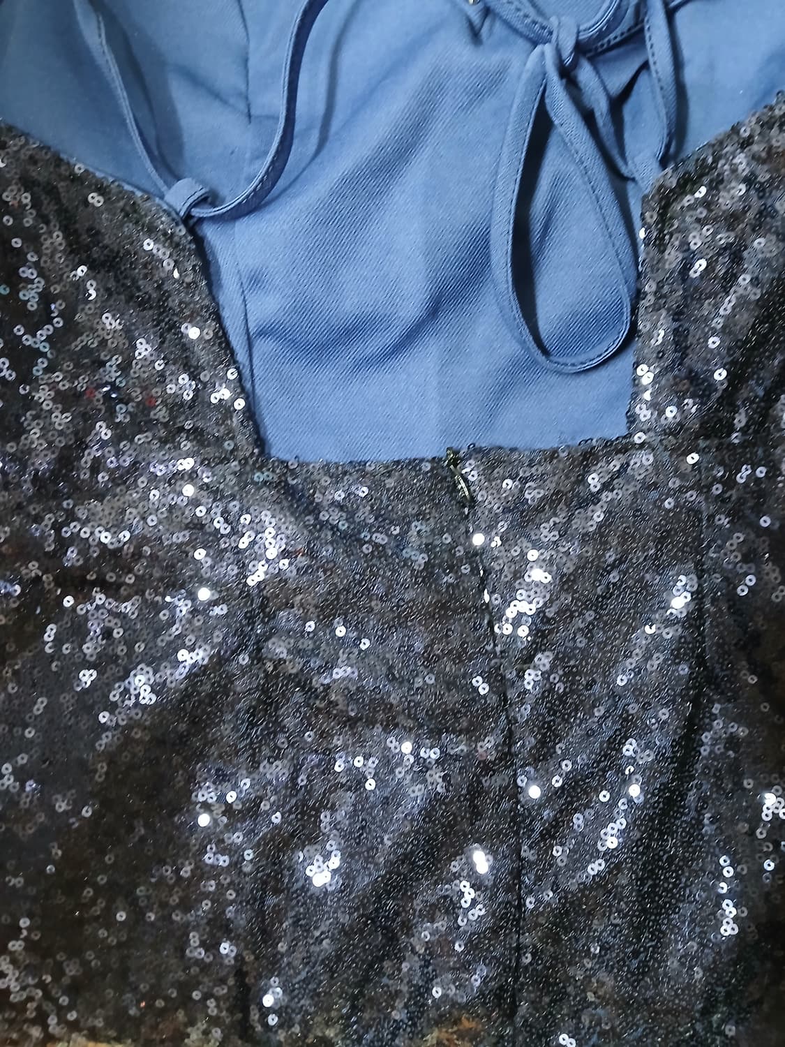 새상품 스팽글 미니 바디콘 캡 드레스 원피스 홀복 파티 클럽 무대 의상 상품이미지6