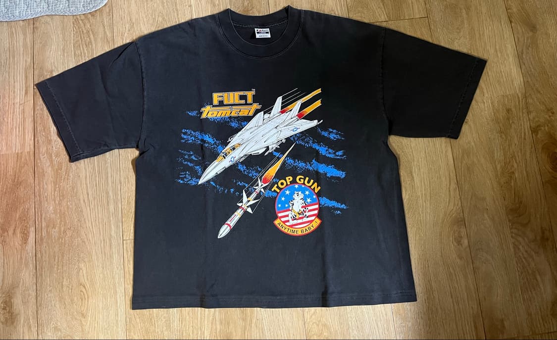 퍽트 탑건 f-14 톰캣 L 반팔 판매 상품이미지1