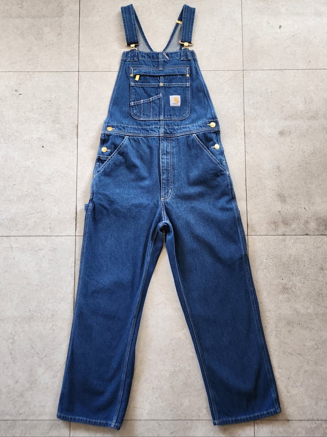 칼하트 루즈핏 데님 오버롤 상품이미지1
