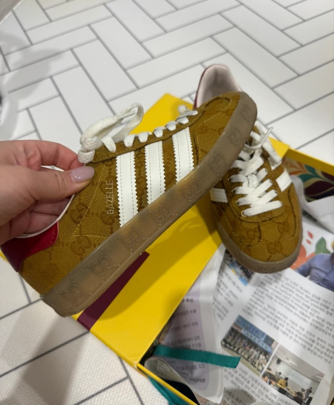 구찌 아디다스 가젤 225-230 상품이미지3