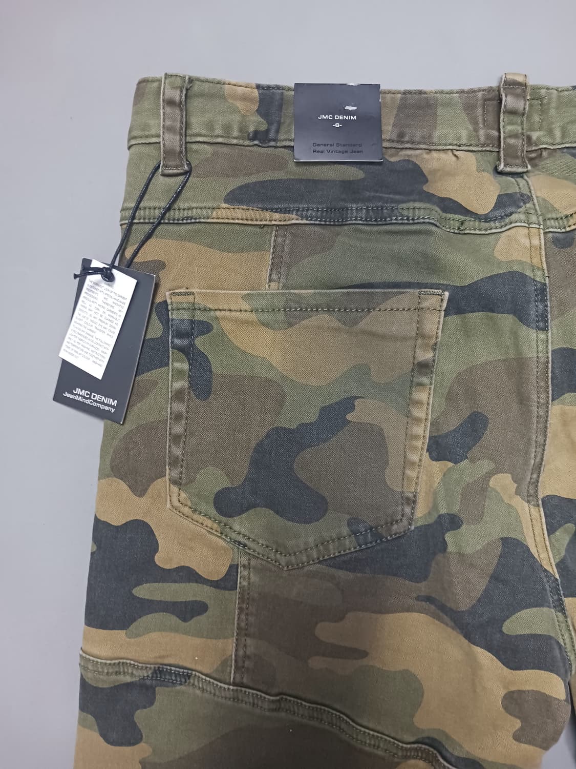 새상품 [38] JMC Y2K 카모플라쥬 포켓덧댐 카고 데님 팬츠 상품이미지8