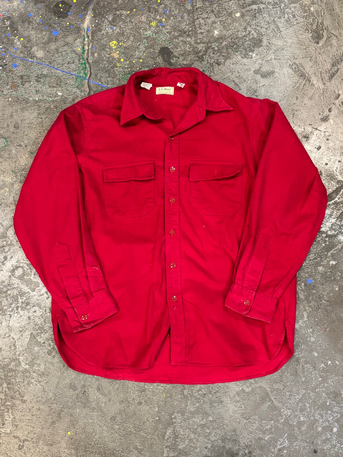 L.L.Bean 빈티지 코튼 워크 셔츠 상품이미지6