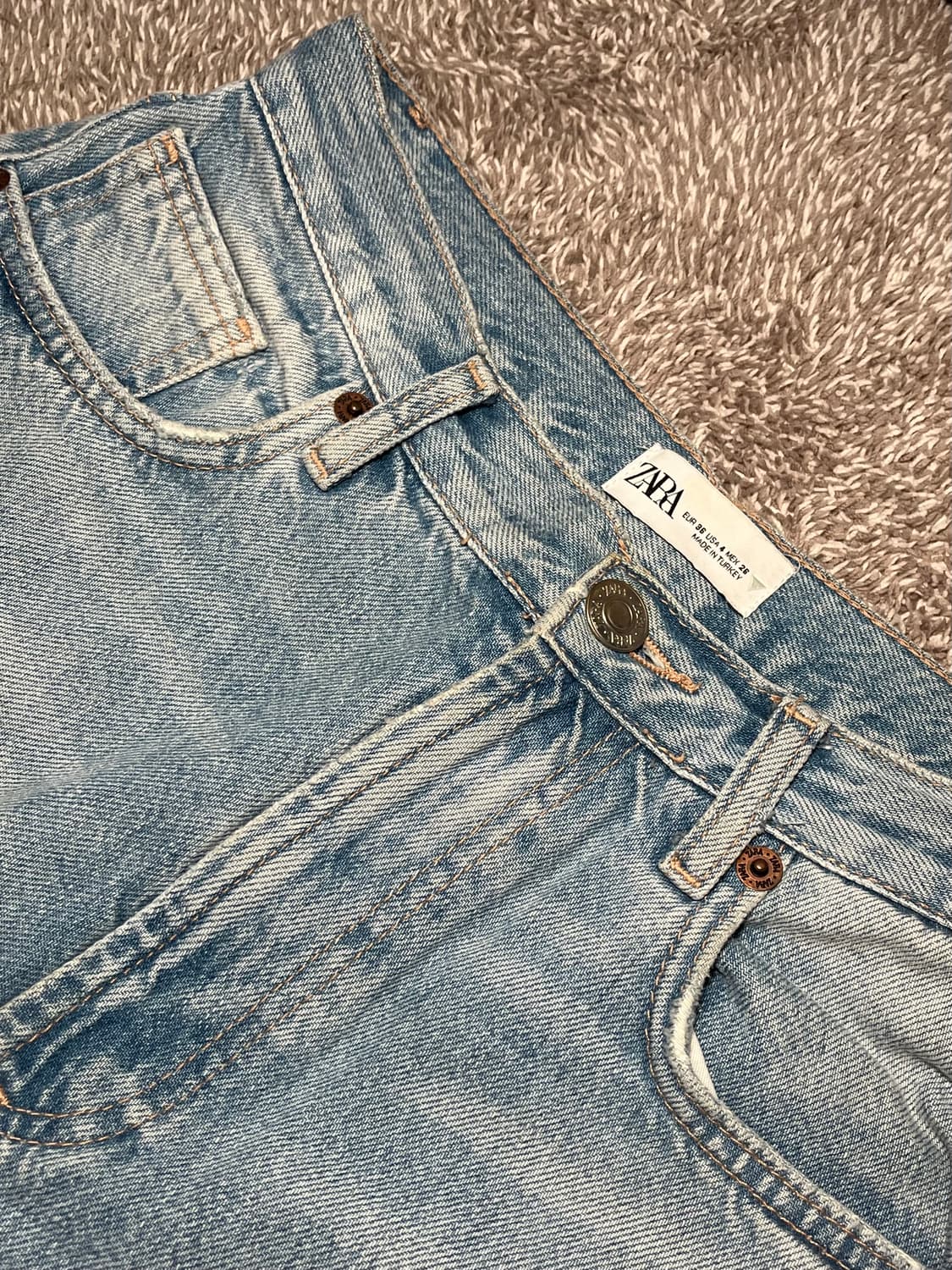 자라 연청 와이드 데님팬츠  상품이미지1