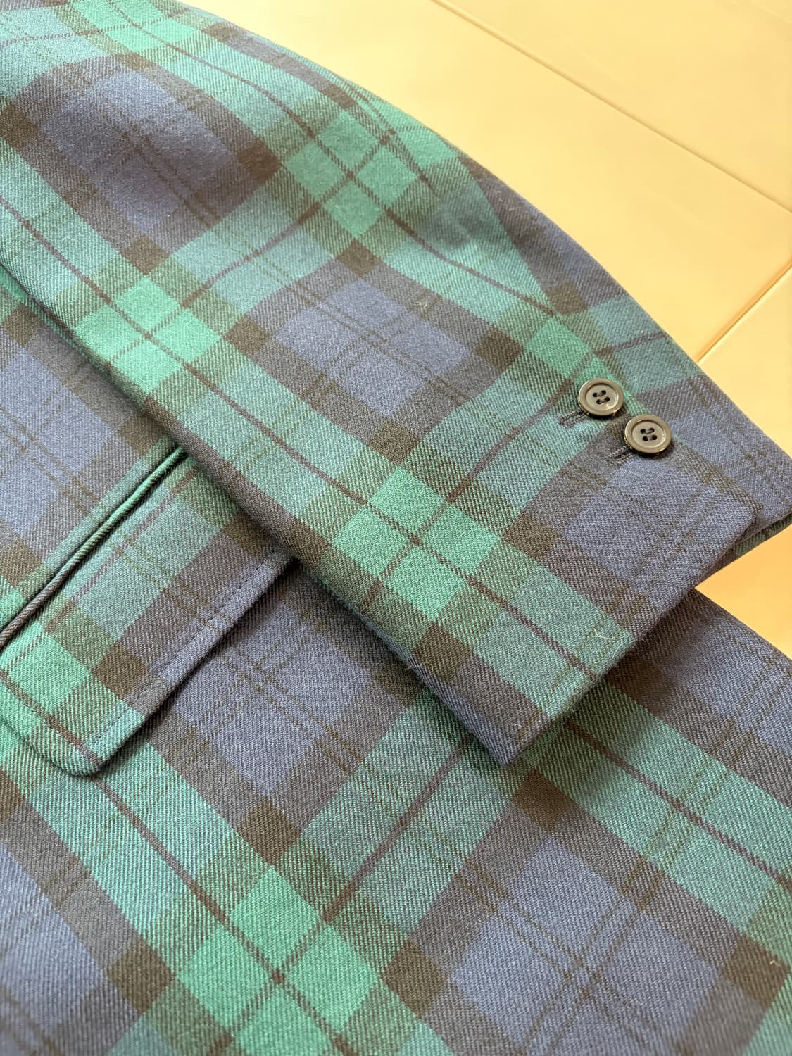 리넥츠 타탄 블랙와치 블레이저 자켓 3(105) 상품이미지4