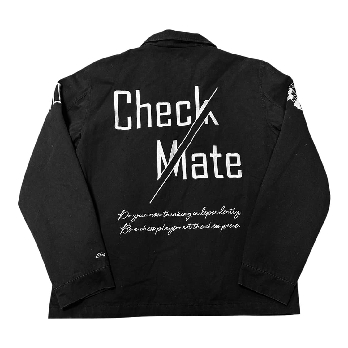 ✨ (바배) 유니룩스 빅로고 블랙 자켓 상품이미지2