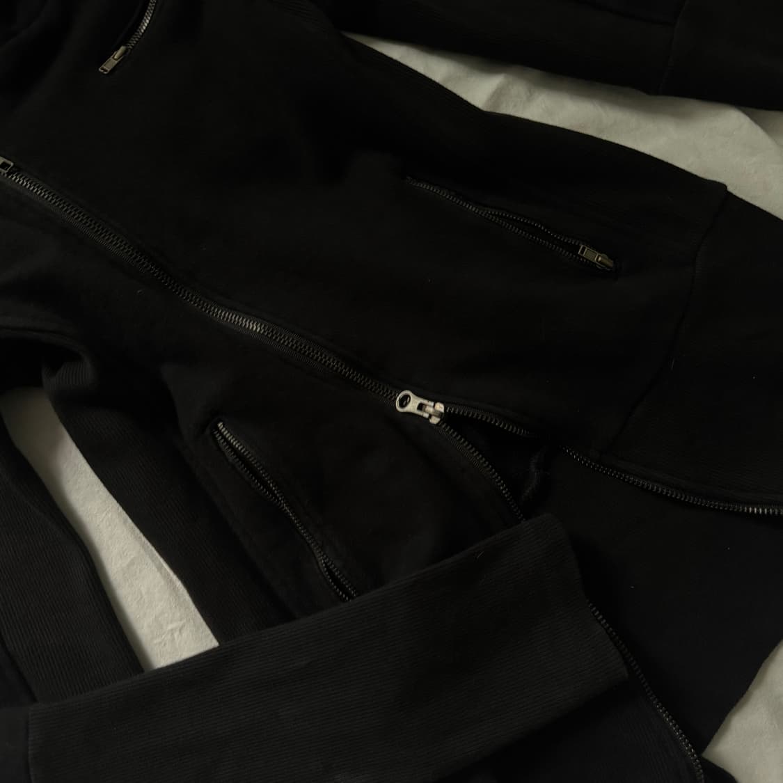 d.i.a 다이아 사선 아카이브 터틀넥 투웨이 후드집업 자켓 락시크 펑크 상품이미지3