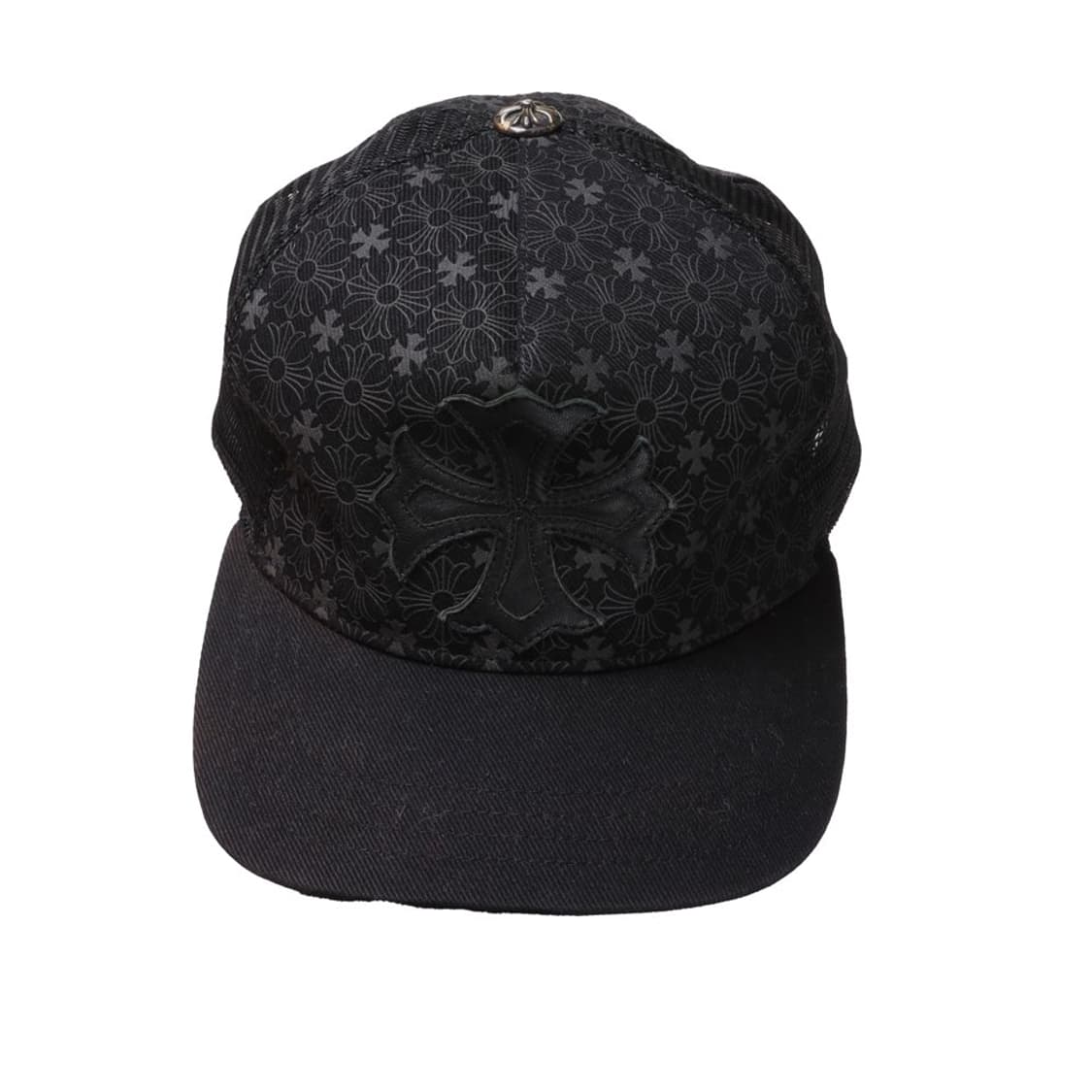 Chrome Hearts Leather Cemetery Cross cap 상품이미지1