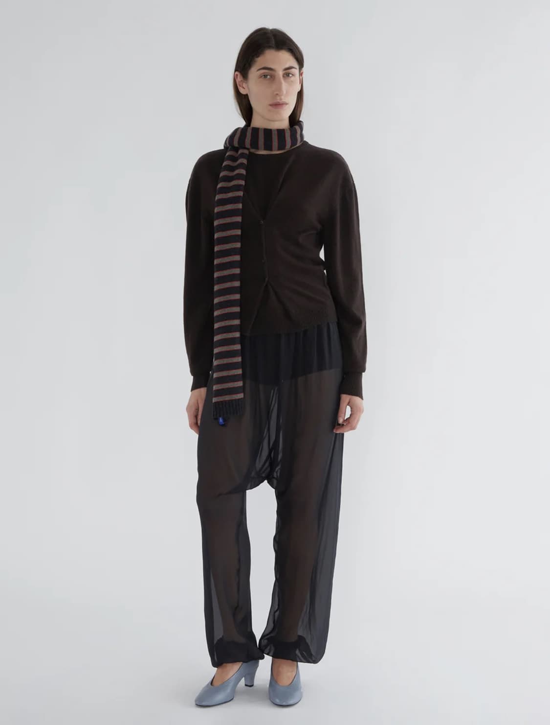 팔로마울 Bela 스트라이프 머플러/차콜 상품이미지7