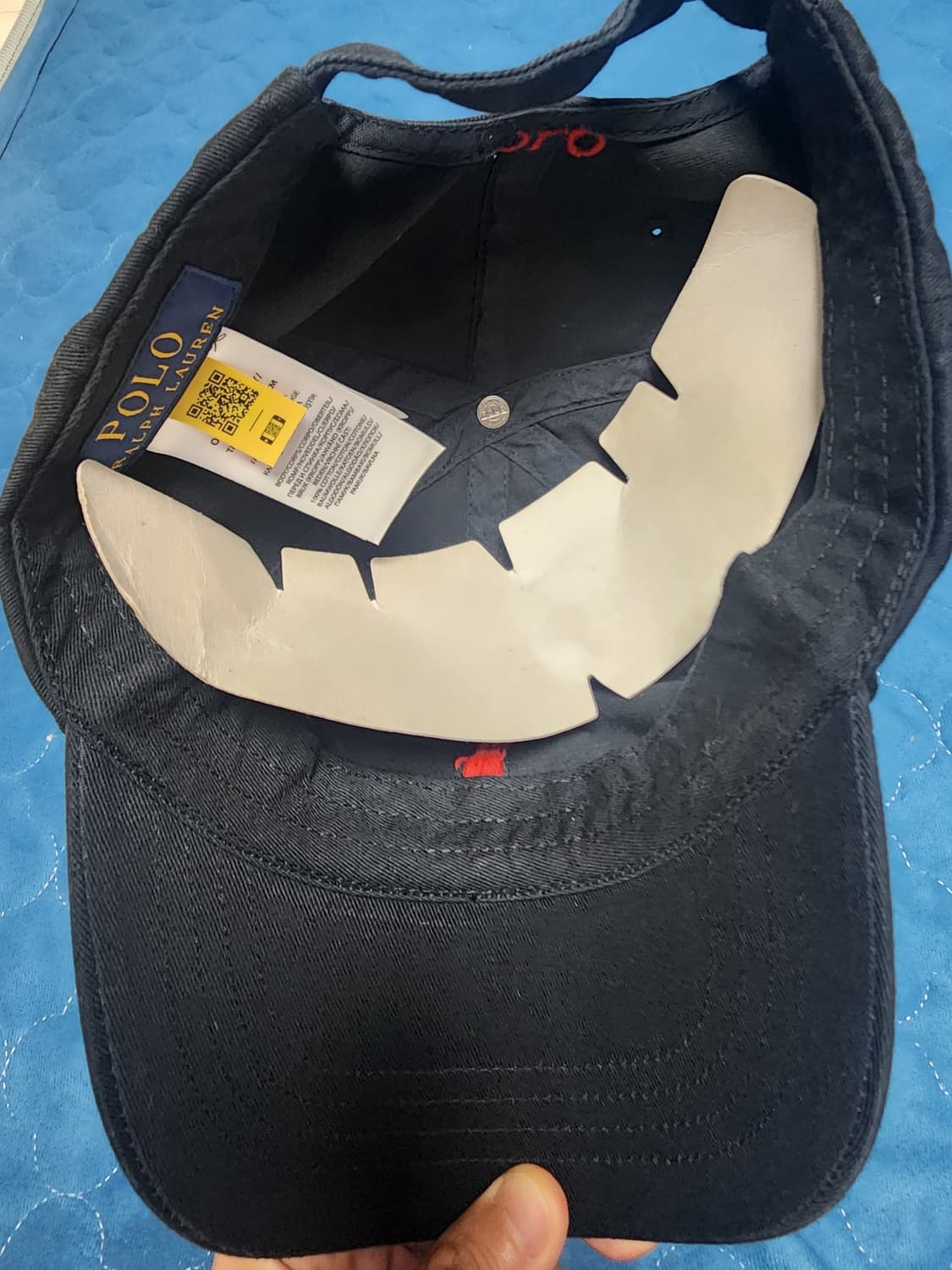 폴로랄프로렌 코튼 치노 볼캡 블랙 새상품 상품이미지3