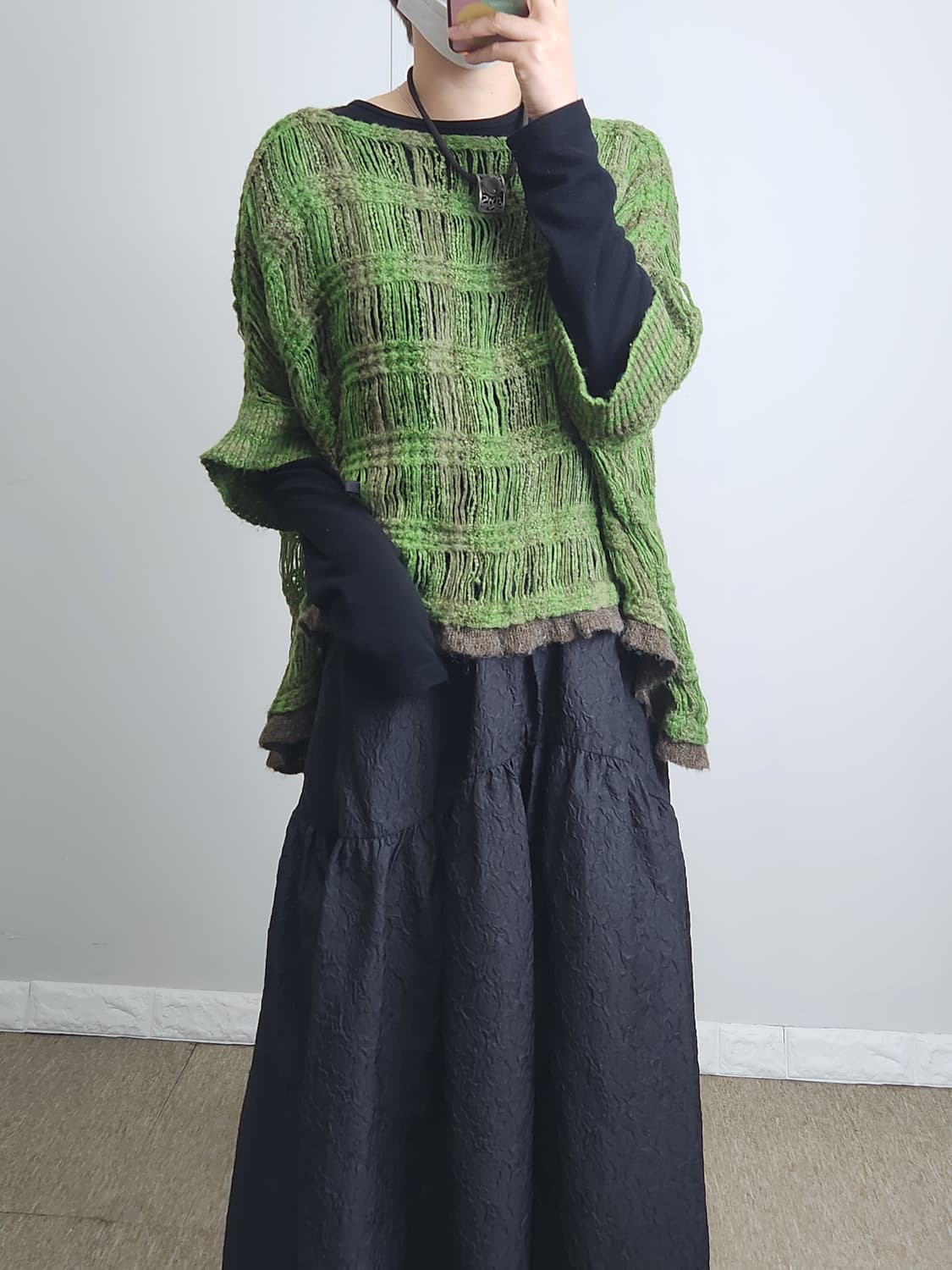 반소매 오버 니트 상품이미지5