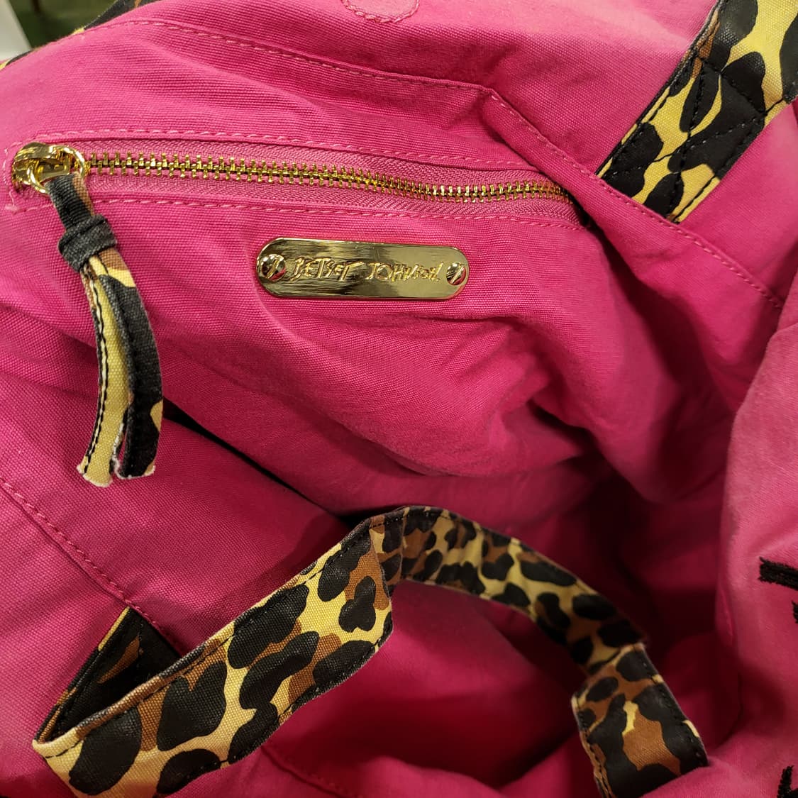 Betsey Johnson(벳시 존슨)레오파드 핑크 토트백 상품이미지10