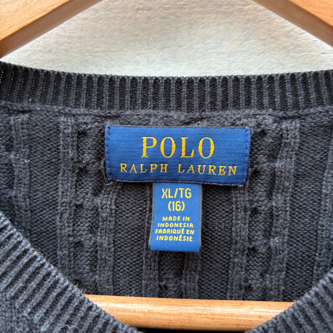 Polo 폴로 케이블 꽈배기 니트 가디건 상품이미지4