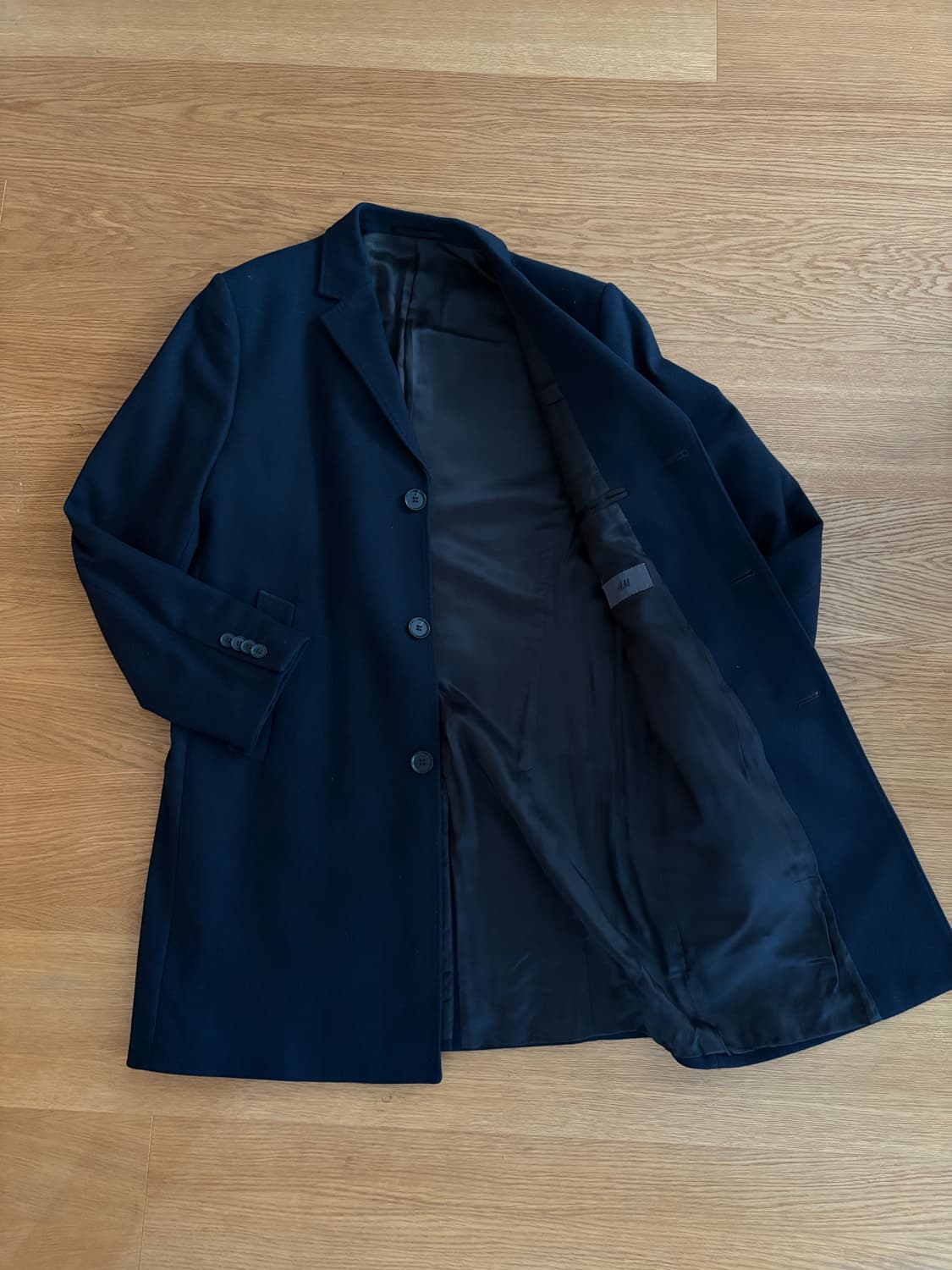 H&M coat navy 상품이미지2