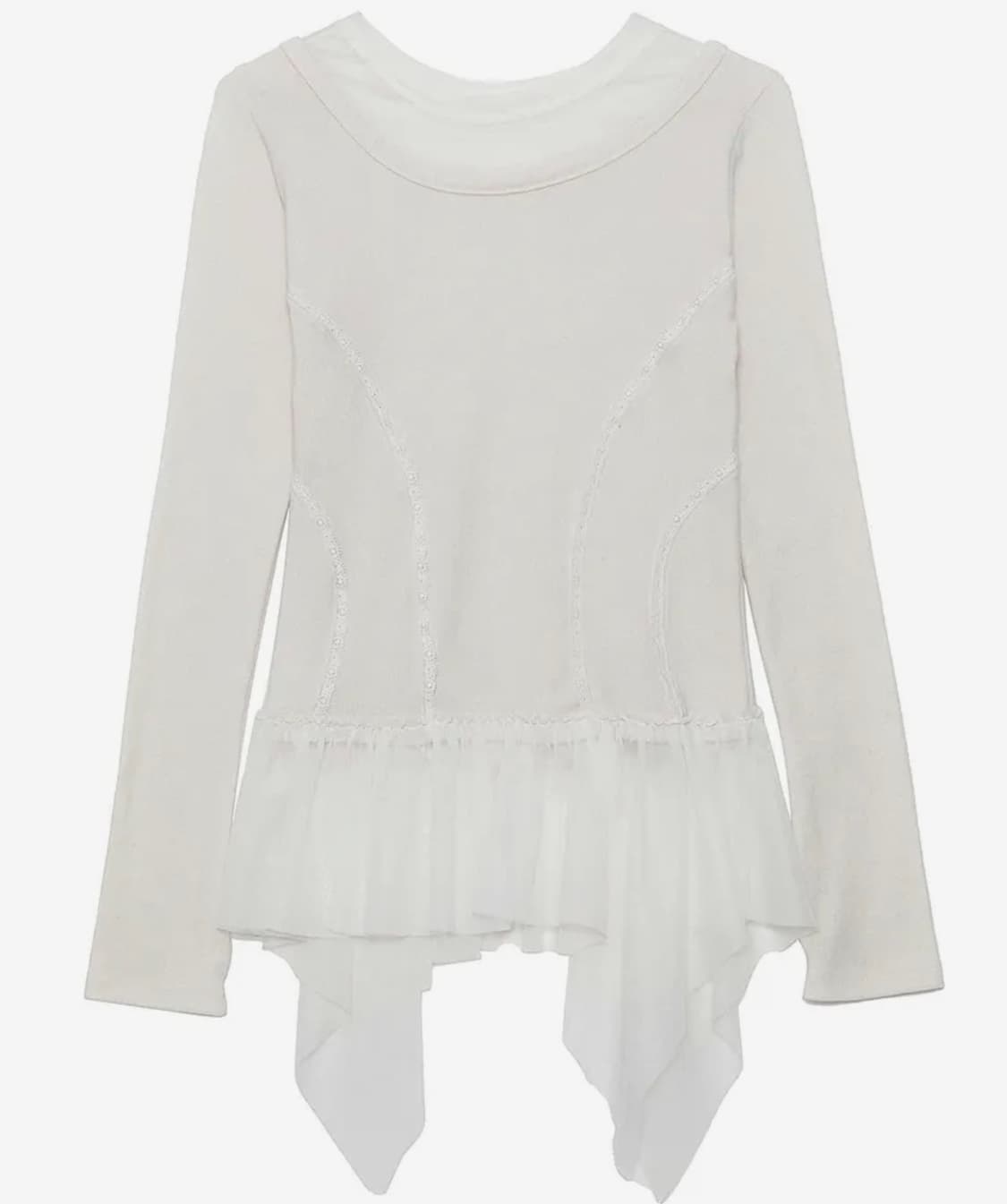 플레어업 Layered Lace Frill Long Sleeve 상품이미지1