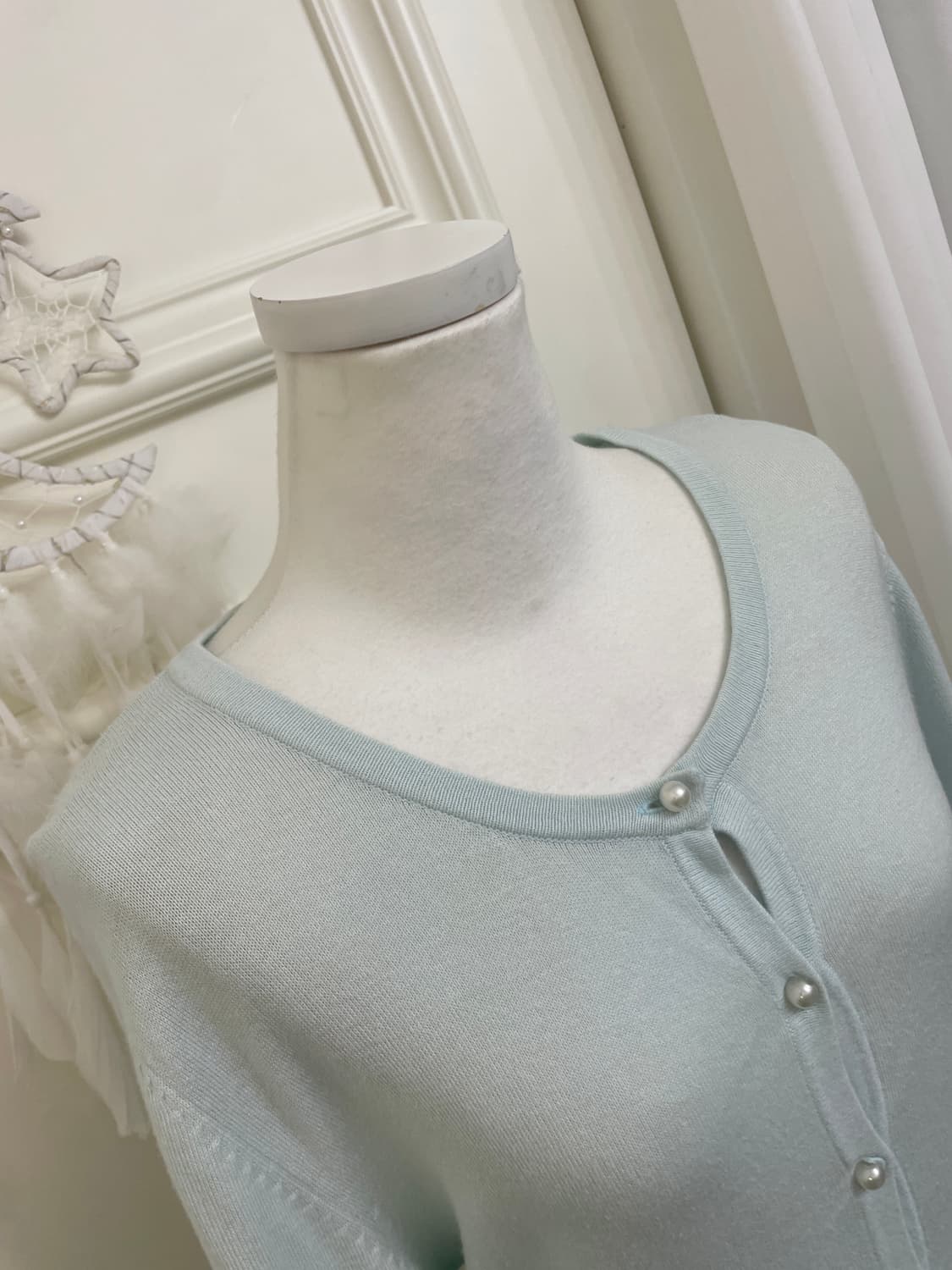 mint pearl point loose cardigan(size-L) 상품이미지8
