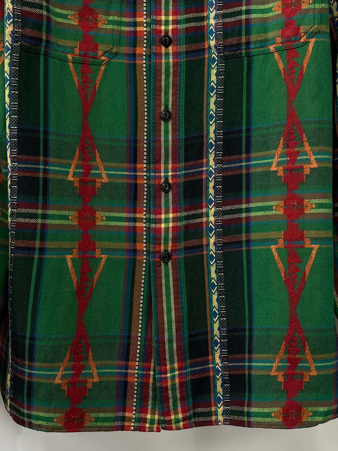 폴로 랄프로렌 더블콘초 사우스웨스턴 인디언 아즈텍 웨스텐 워크 셔츠 상품이미지8