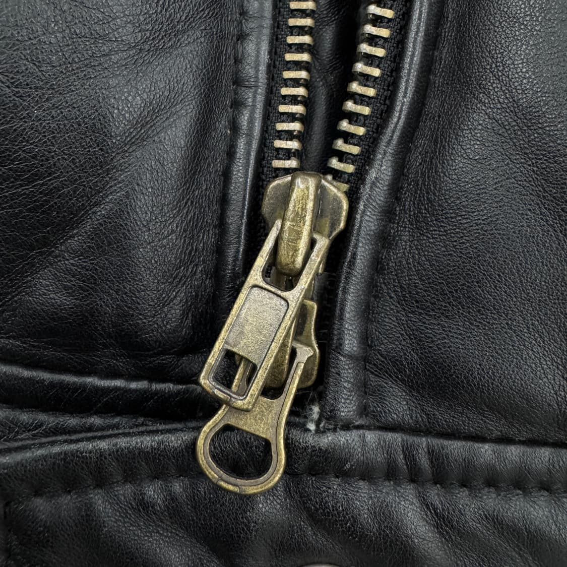 JPN 제팬 리얼레더 바이커 가죽 푸퍼 숏패딩 상품이미지5