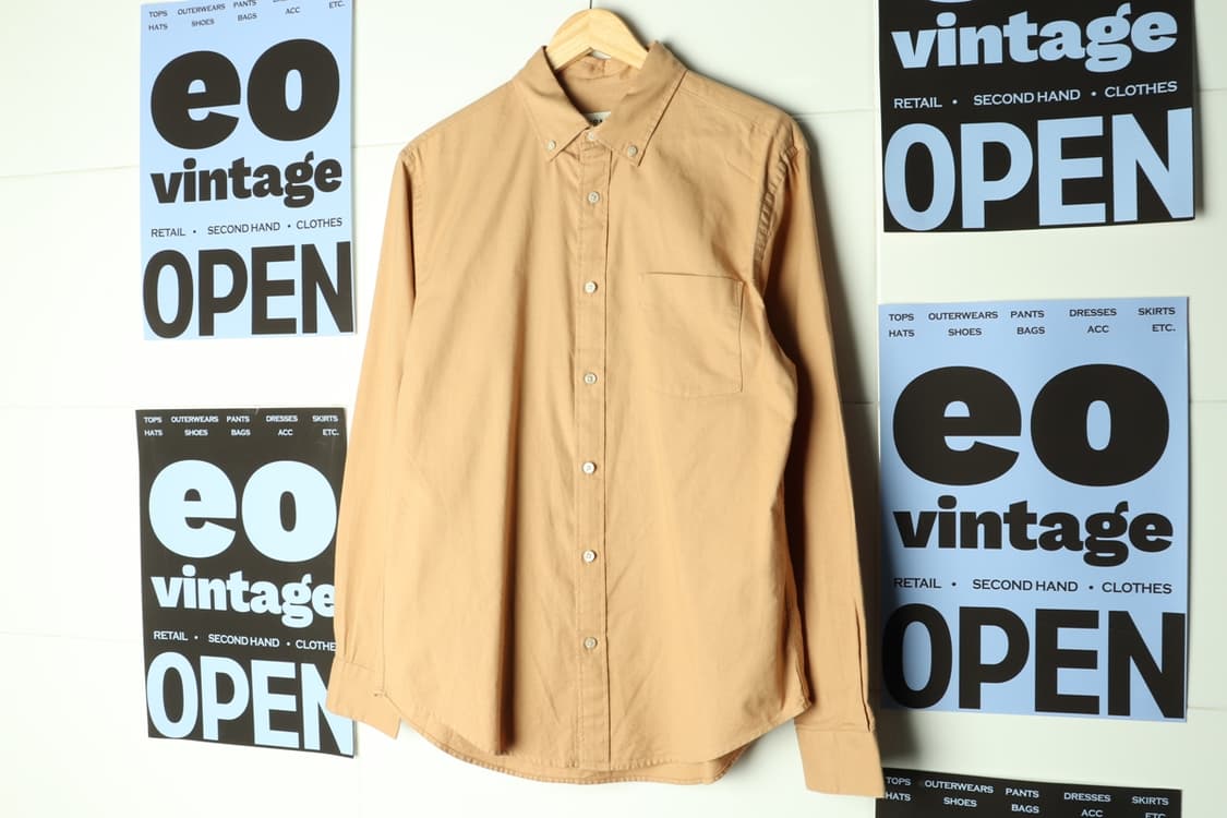(L-XL) 지오다노 셔츠 남방 무지 솔리드 아메카지-H31924 상품이미지2