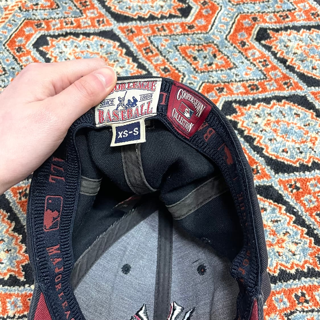 MLB 뉴욕양키스 브라운 야구볼캡 XS-S 상품이미지3