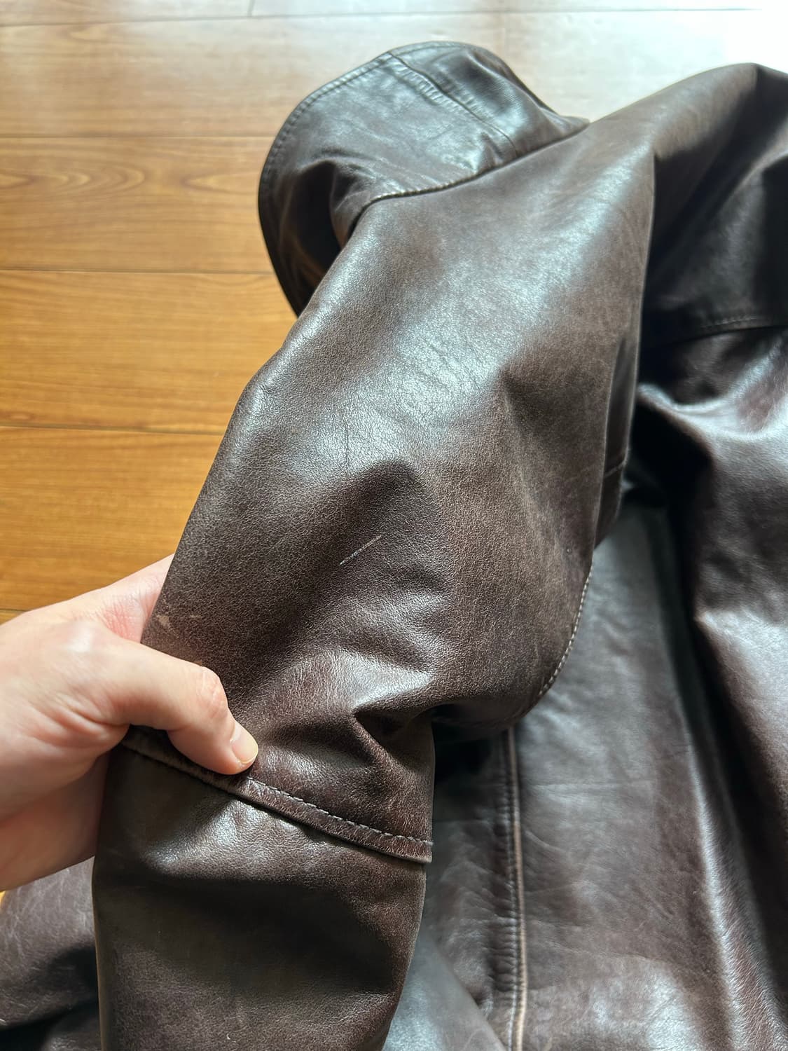 올드 갭 레더 카코트 xxl 상품이미지8