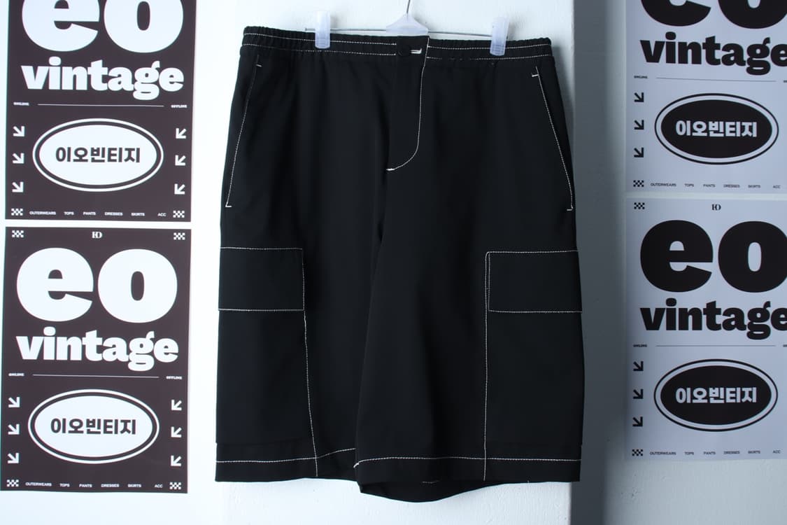 (L-XL) 자라 반바지 팬츠 버뮤다 스티치 밴딩 올드스쿨-P9864 상품이미지2