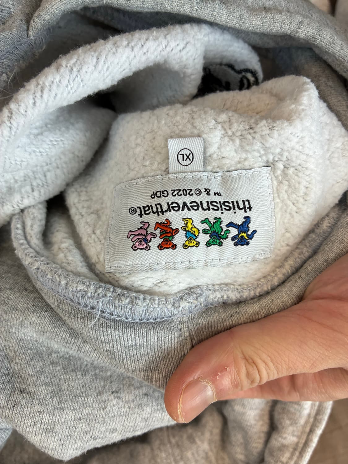 디스이스네버댓 그레이트풀 후드티 XL 상품이미지3