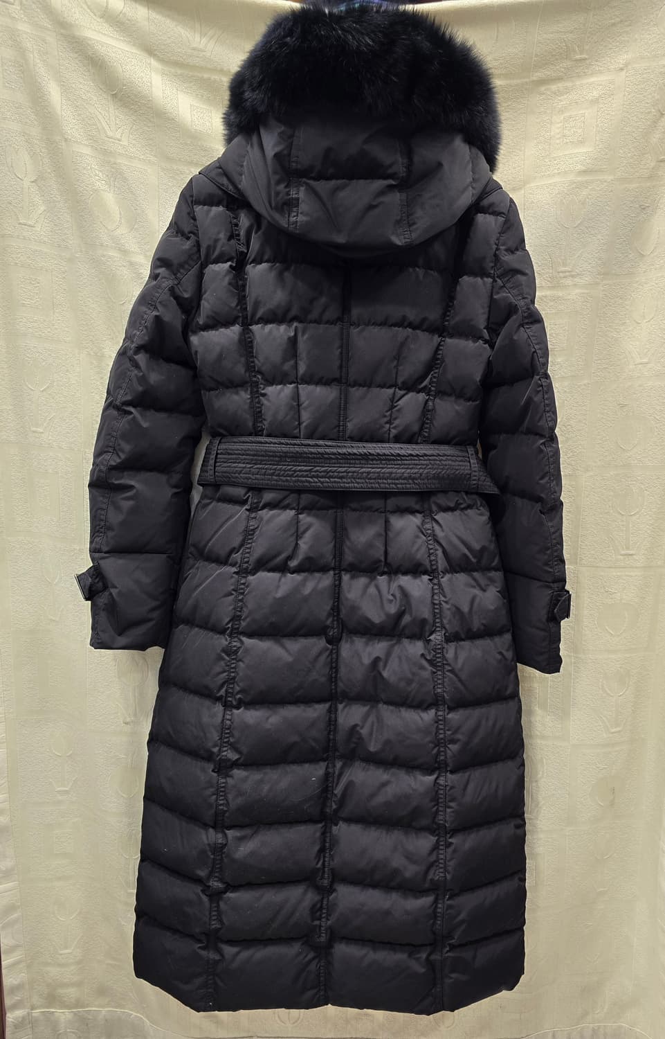 잇미샤 블랙 덕다운 더블 롱패딩 코트 XS(44) 상품이미지7