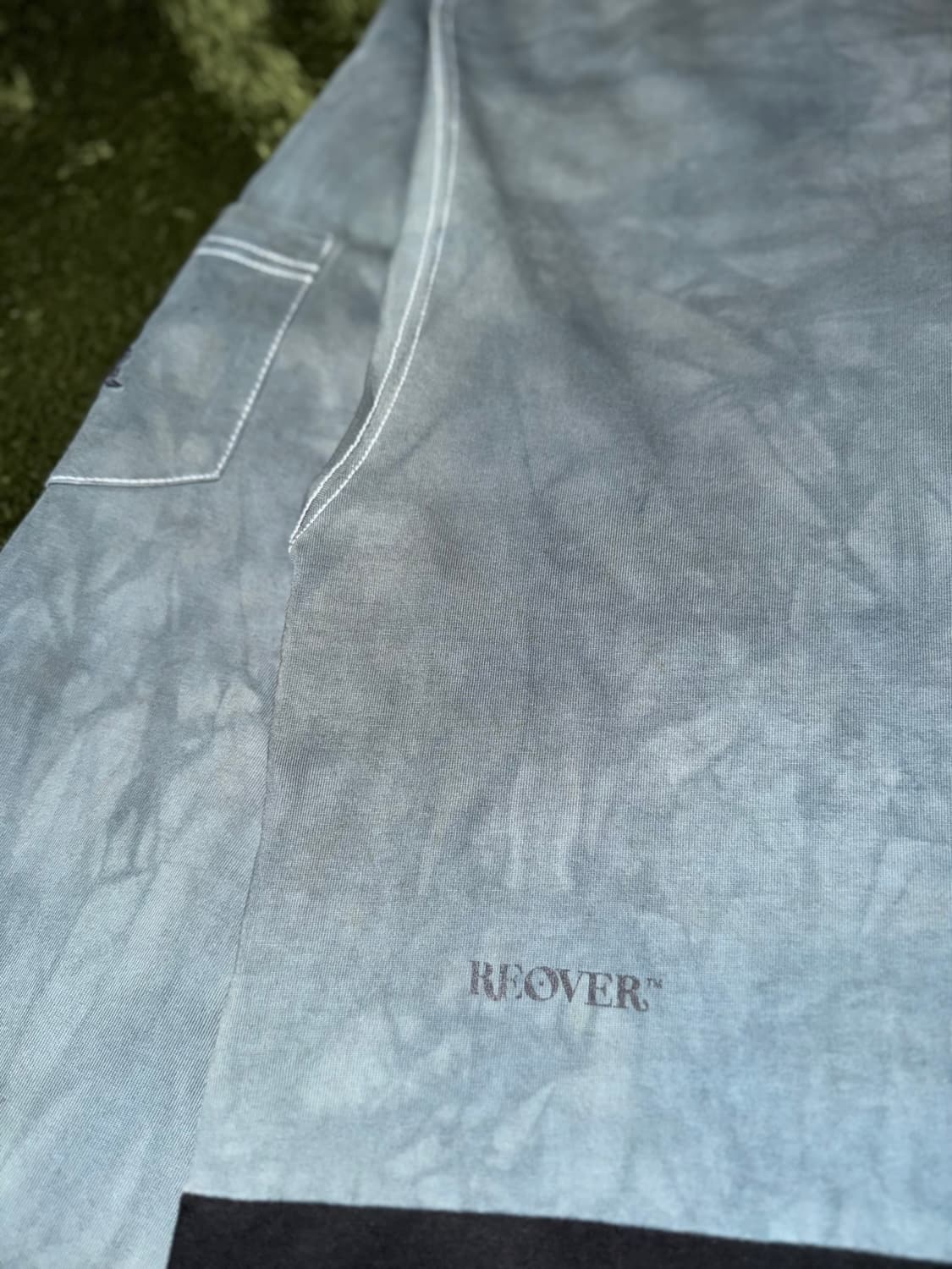 [XL] 리오버 핸드 다잉 리워크 트리플 스티치 롱슬리브 상품이미지3