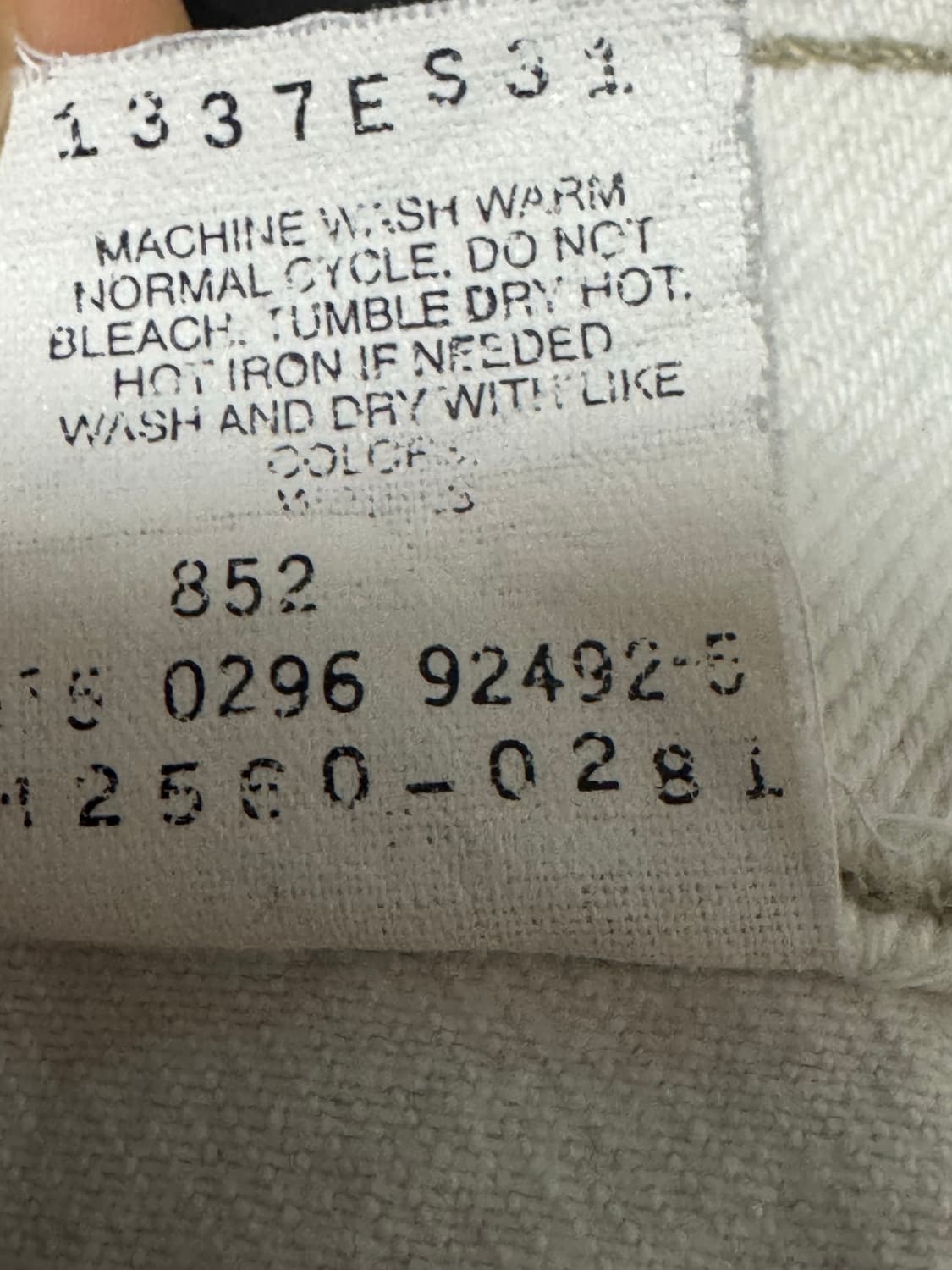 정품 90s USA 미국 리바이스 빈티지 560화이트데님 W40 L30 상품이미지7