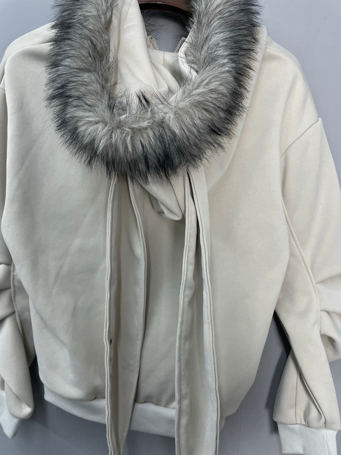 빈티지 y2k 모피 칼라 토끼귀 후드집업 H1254 상품이미지7