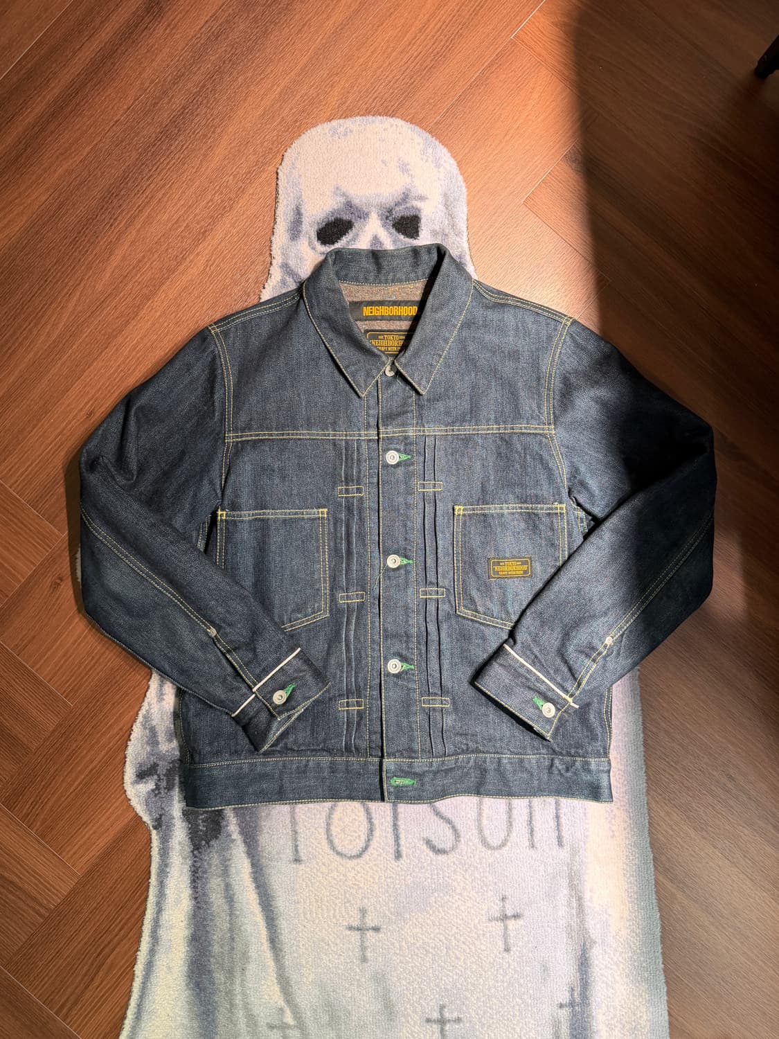 네이버후드 19FW 울 안감 리지드 스톡맨 타입2 데님 자켓 블랭킷 상품이미지1