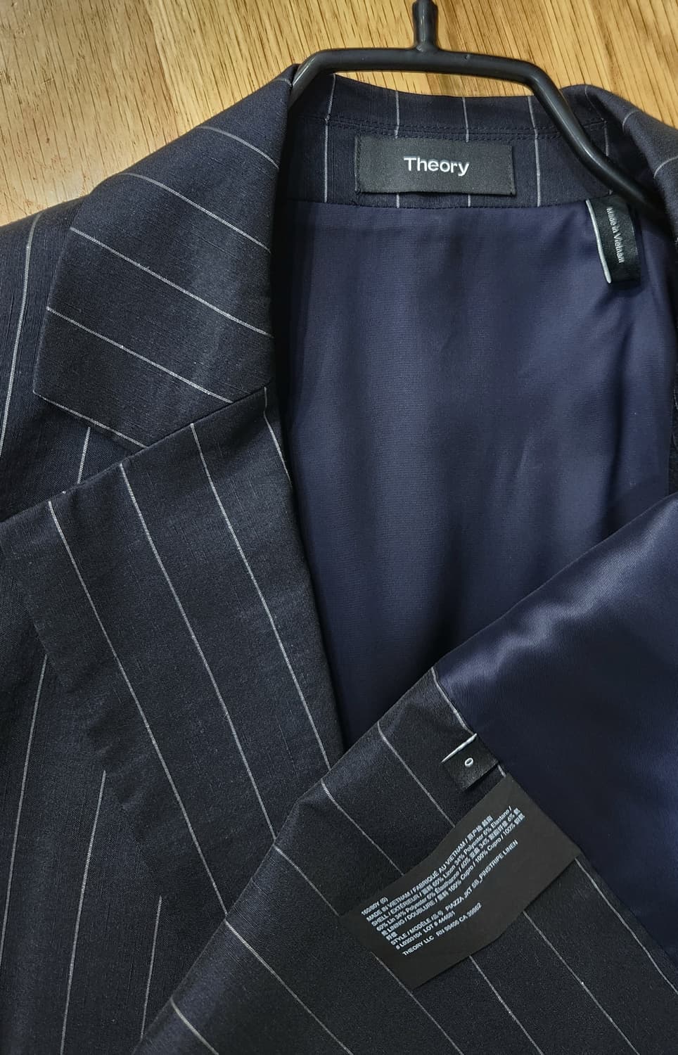 띠어리 금장더블 여성 린넨자켓 상품이미지4