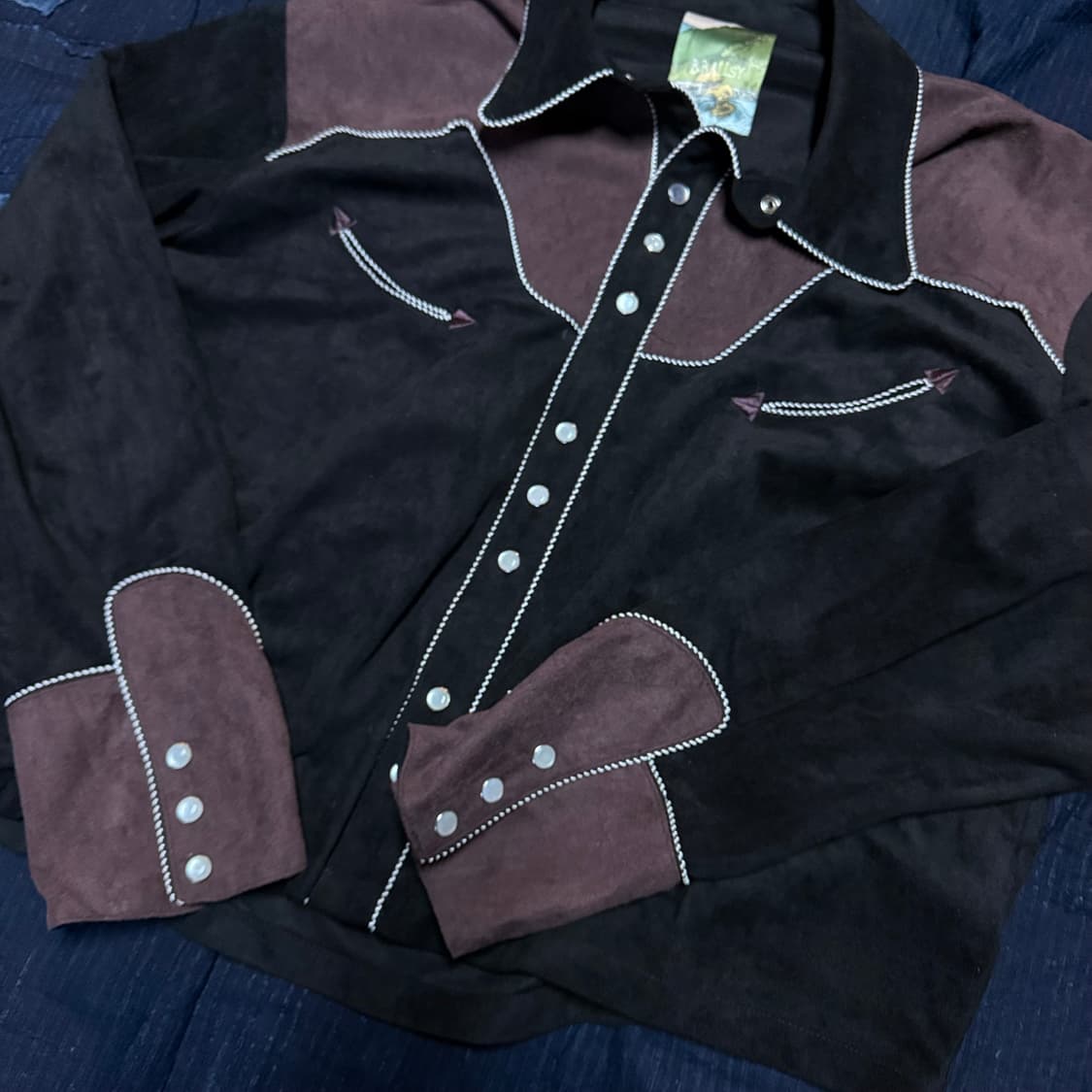 볼지 브라더스 웨스턴 피치 스킨 셔츠 자켓 M 상품이미지3