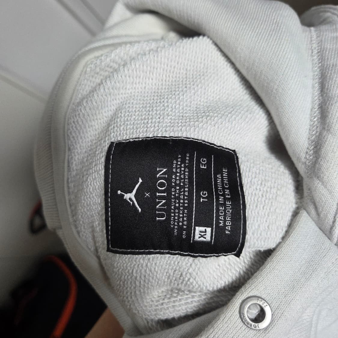 [asia XL] 조던 x 유니온 플리스 후드 포톤 더스트 상품이미지7