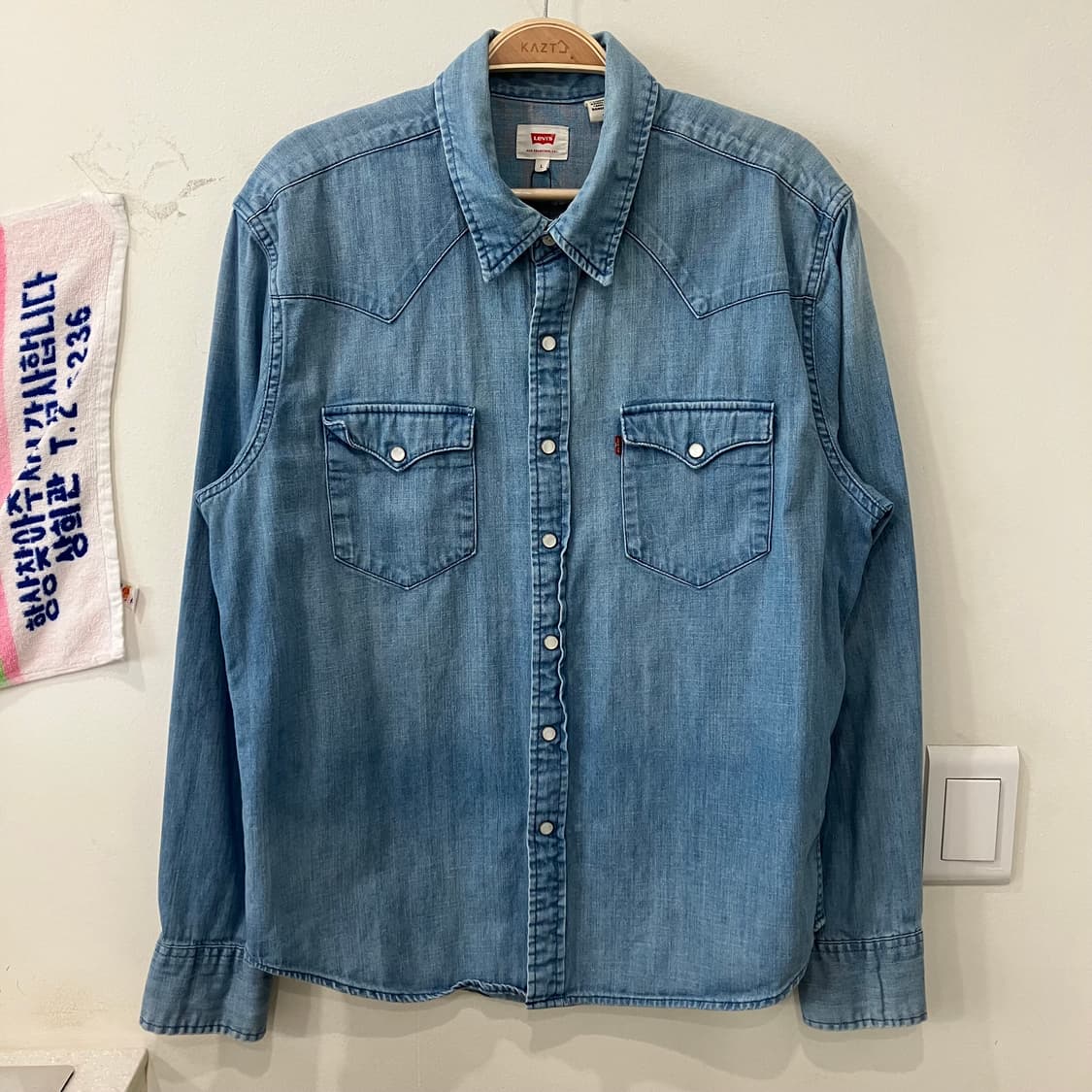 195 리바이스 웨스턴 데님 셔츠 상품이미지1