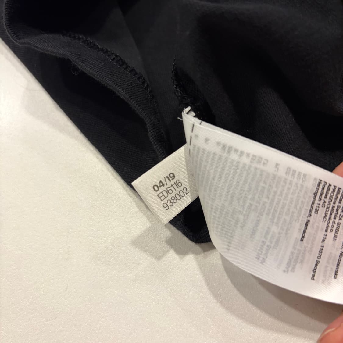 [XL] 아디다스 락업 삼선 반팔 티셔츠 블랙 C176 상품이미지6