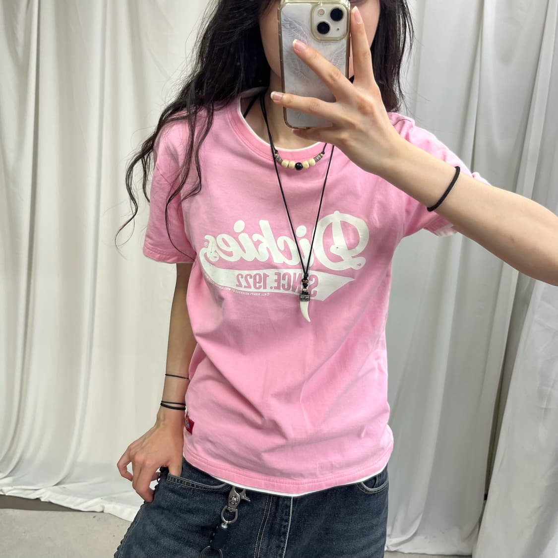 Dickies pink T-shirts 상품이미지3