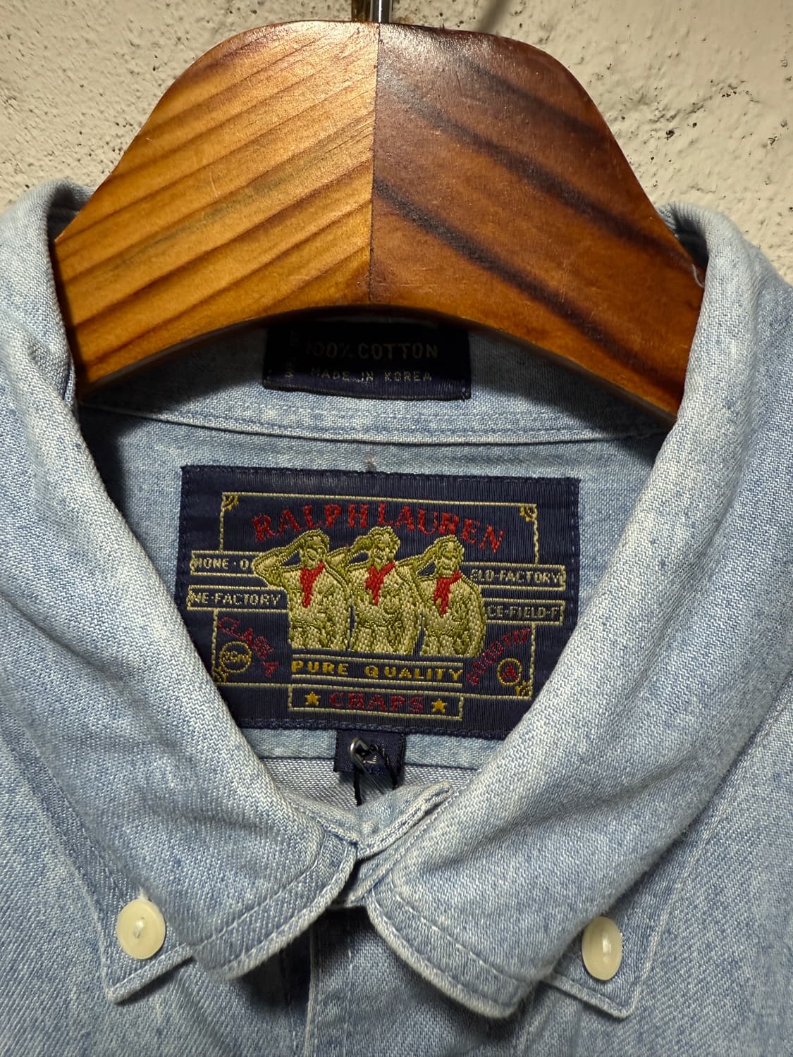 챕스랄프로렌 Chaps Ralph Lauren 보이스카웃 코튼 인디고 셔 상품이미지3